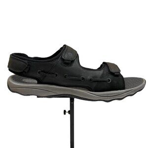 Sperry‎ Rivington Men's Leather Sandals Size 13 Black Adjustable Straps Open Toe